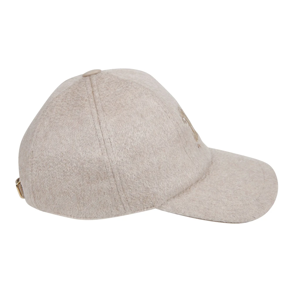 Max Mara Baseball Cap in Trendy Stijl Beige Dames