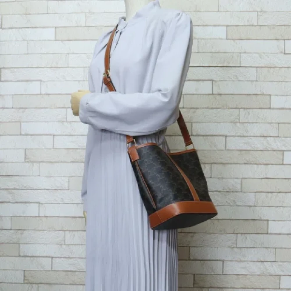 Celine Vintage Pre-owned Fabric celine-bags Brown Dames