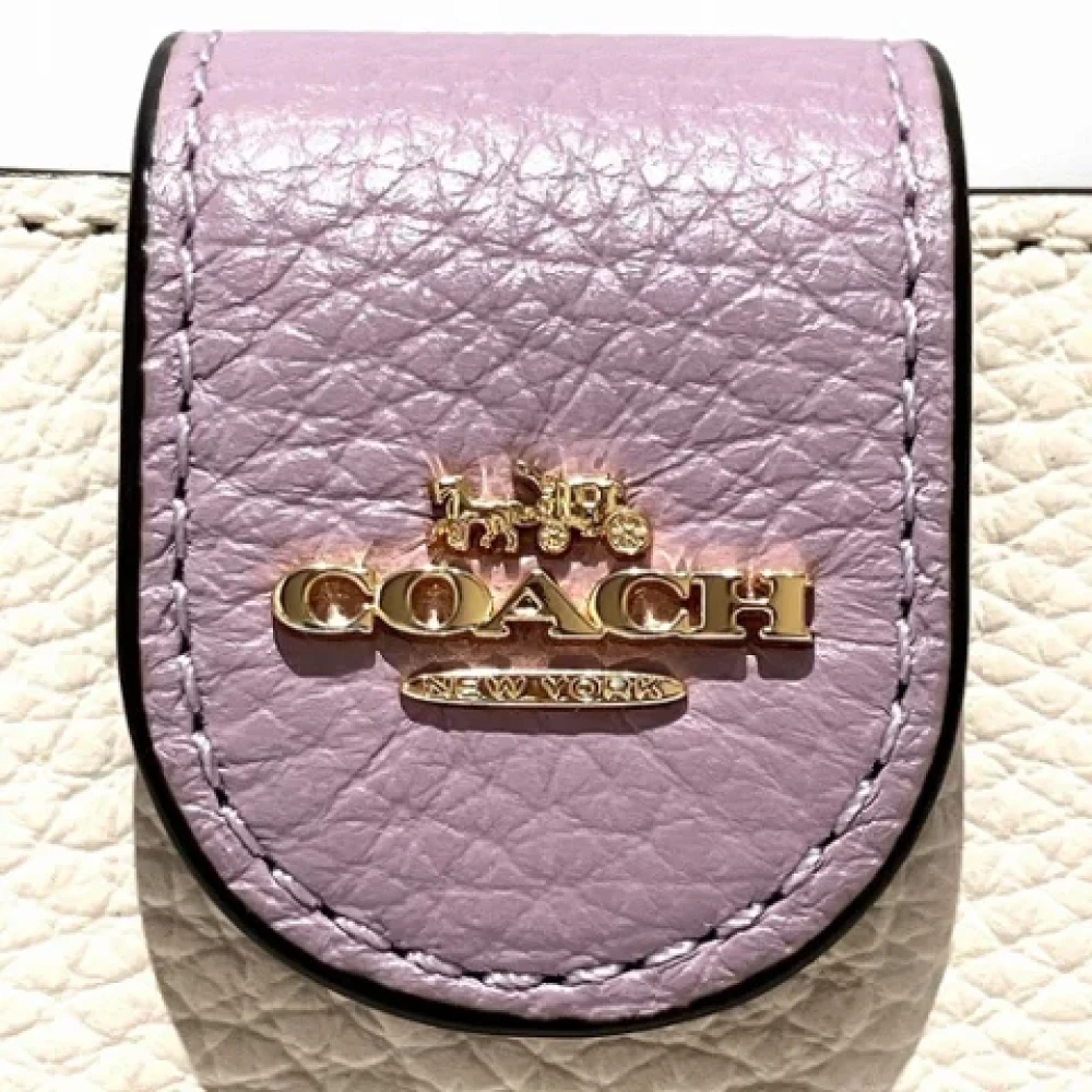 Coach Pre-owned Leather home-office Beige Dames