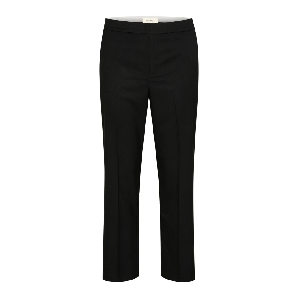 Part Two Black Slim-Fit Trousers, Female, Xs, Straight Leg Trousers