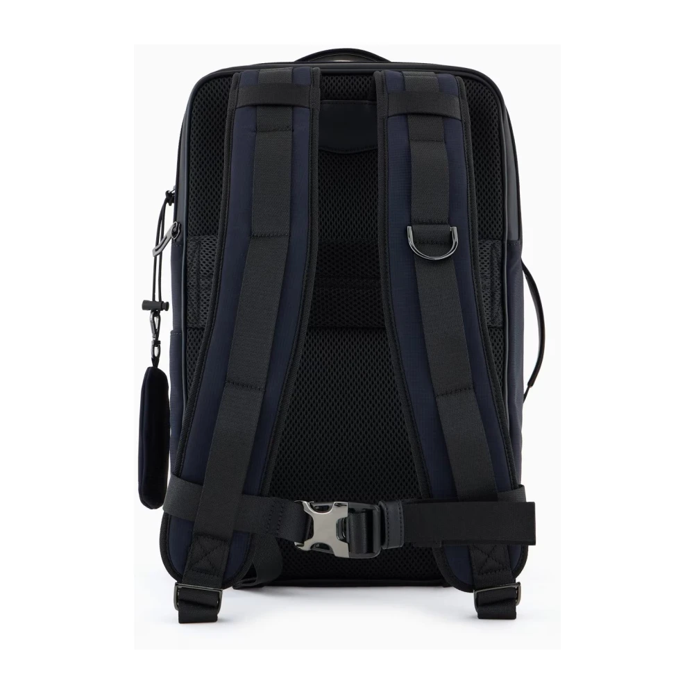 Emporio Armani Blauwe Bucket Bag & Rugzak Blue Heren