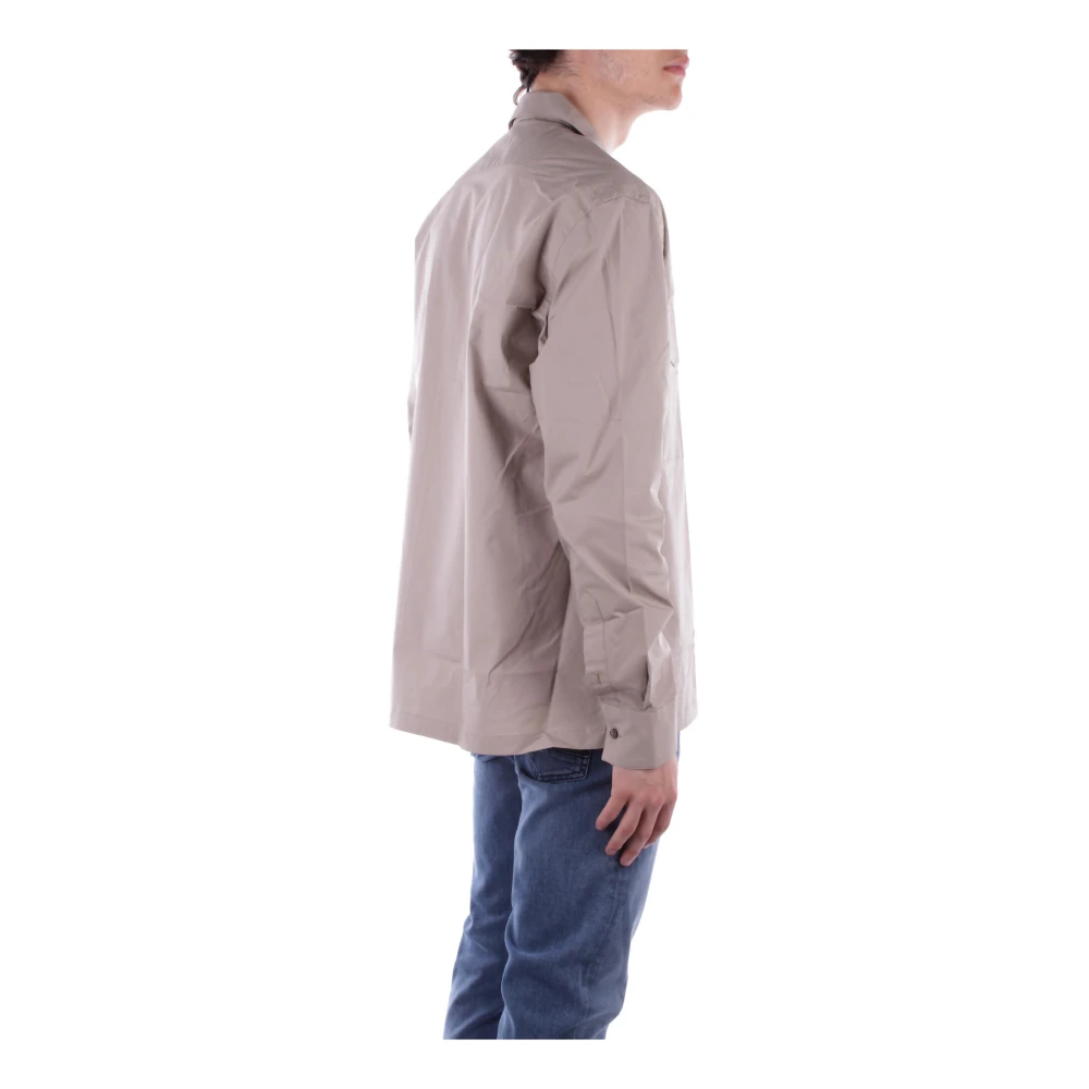 Costume National Sand CNC Shirt Voorste Knoopsluiting Beige Heren