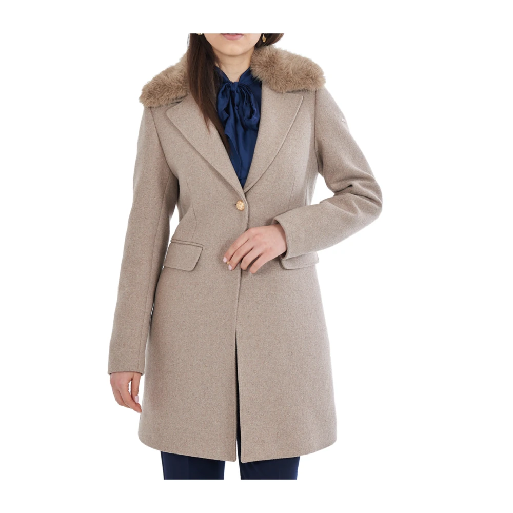 YES ZEE Elegante Duifgrijze Jas Gray Dames
