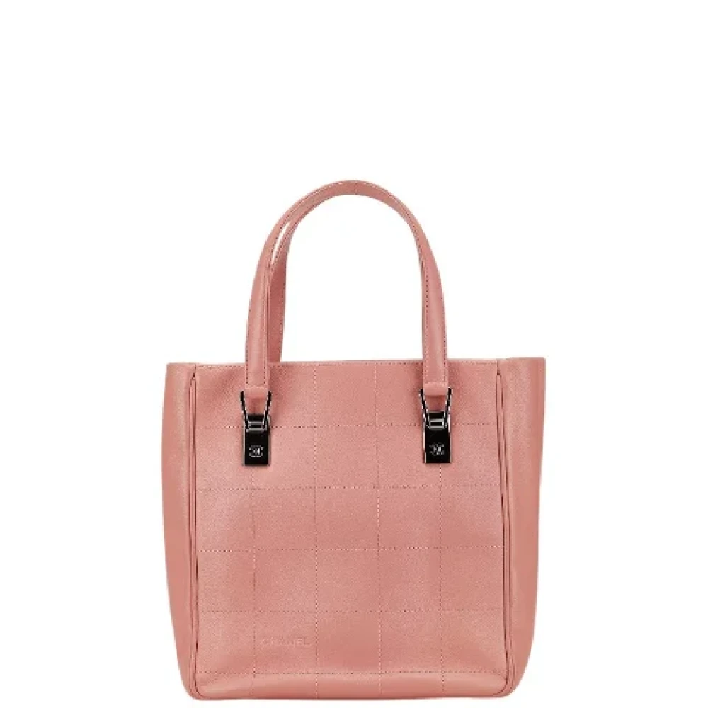 Chanel Vintage Pre-owned Leather totes Pink Dames