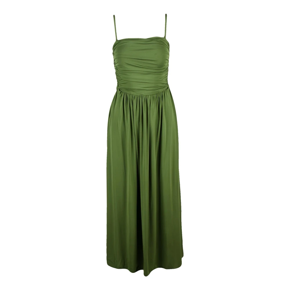 Weekend Max Mara Vrouw Groente Kleedjes Dames, Groen, L, Abito Impero In Lycra