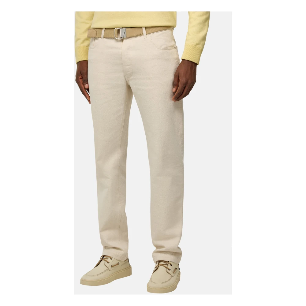 Boggi Milano Crème Denim Jeans Beige Heren