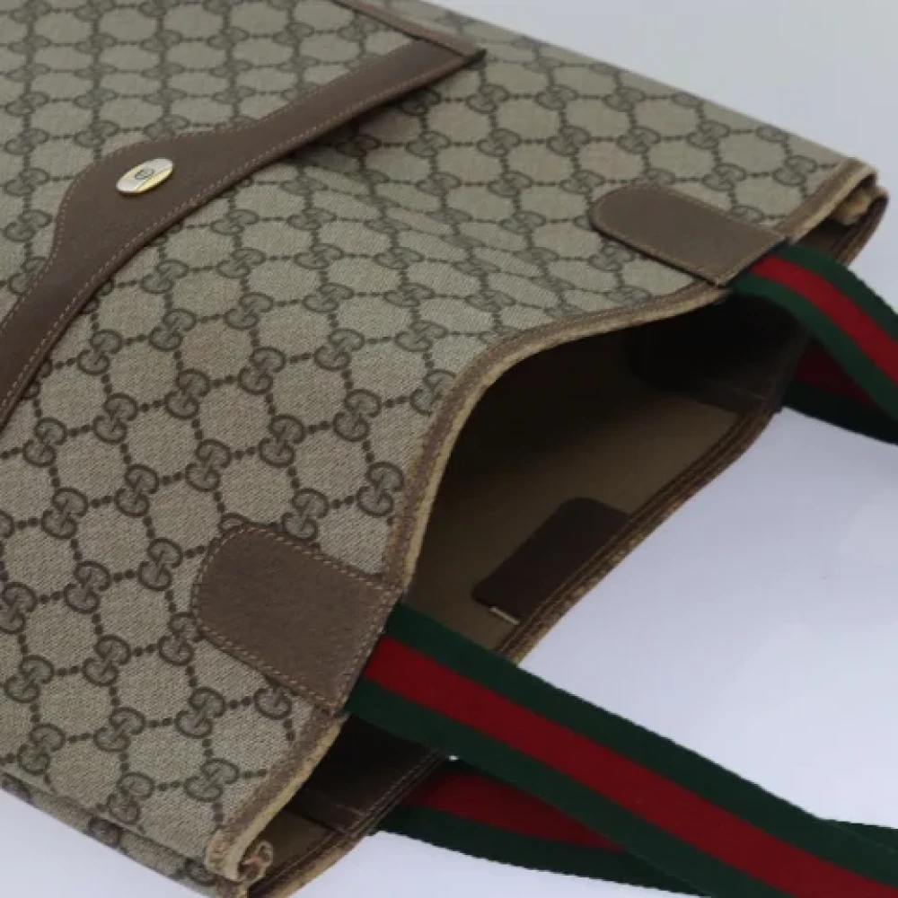 Gucci Vintage Pre-owned Canvas gucci-bags Beige Dames