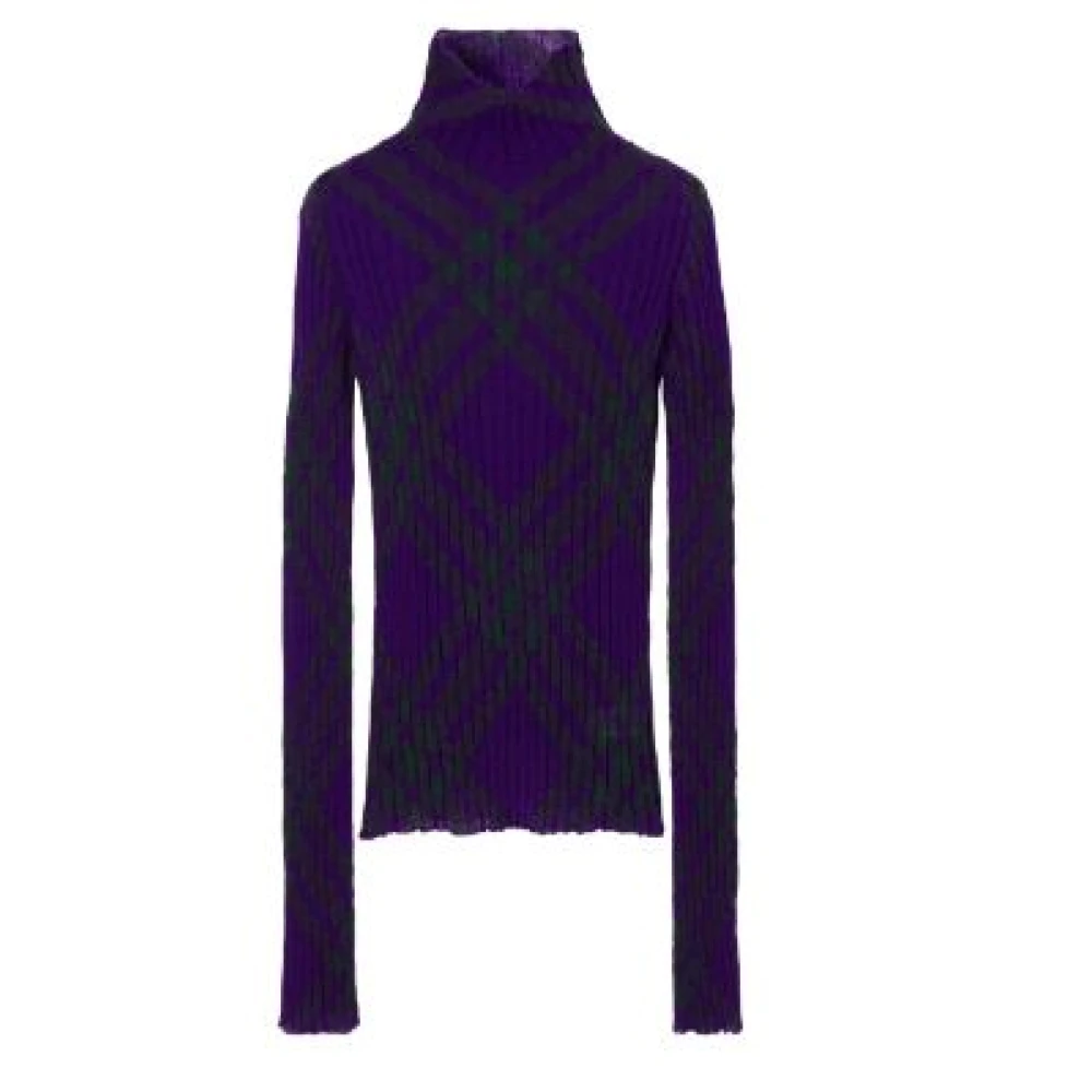 Burberry Women's Purple Turtlenecks, M, Stylish Jumpers Collection
