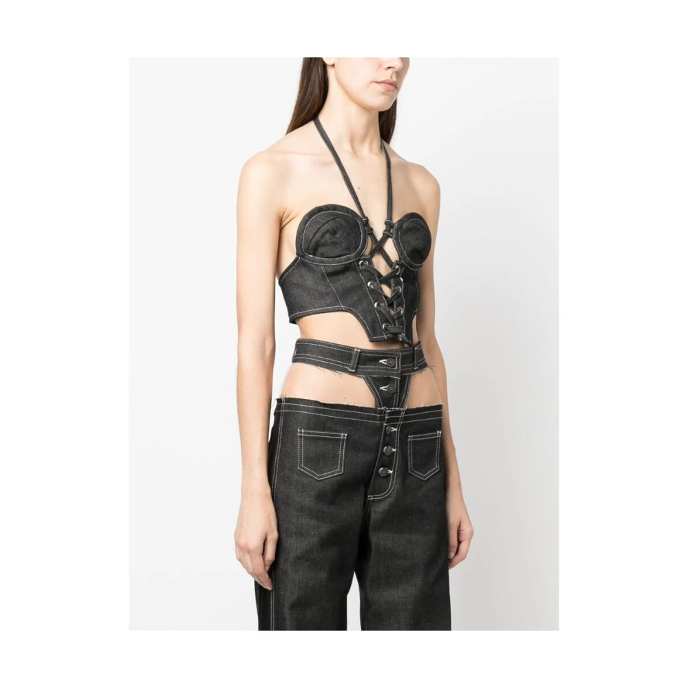 Julfer Sleeveless Tops Black Dames
