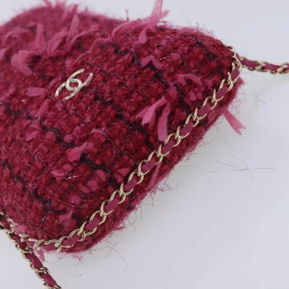 Chanel Vintage Pre-owned Cotton chanel-bags Pink Dames