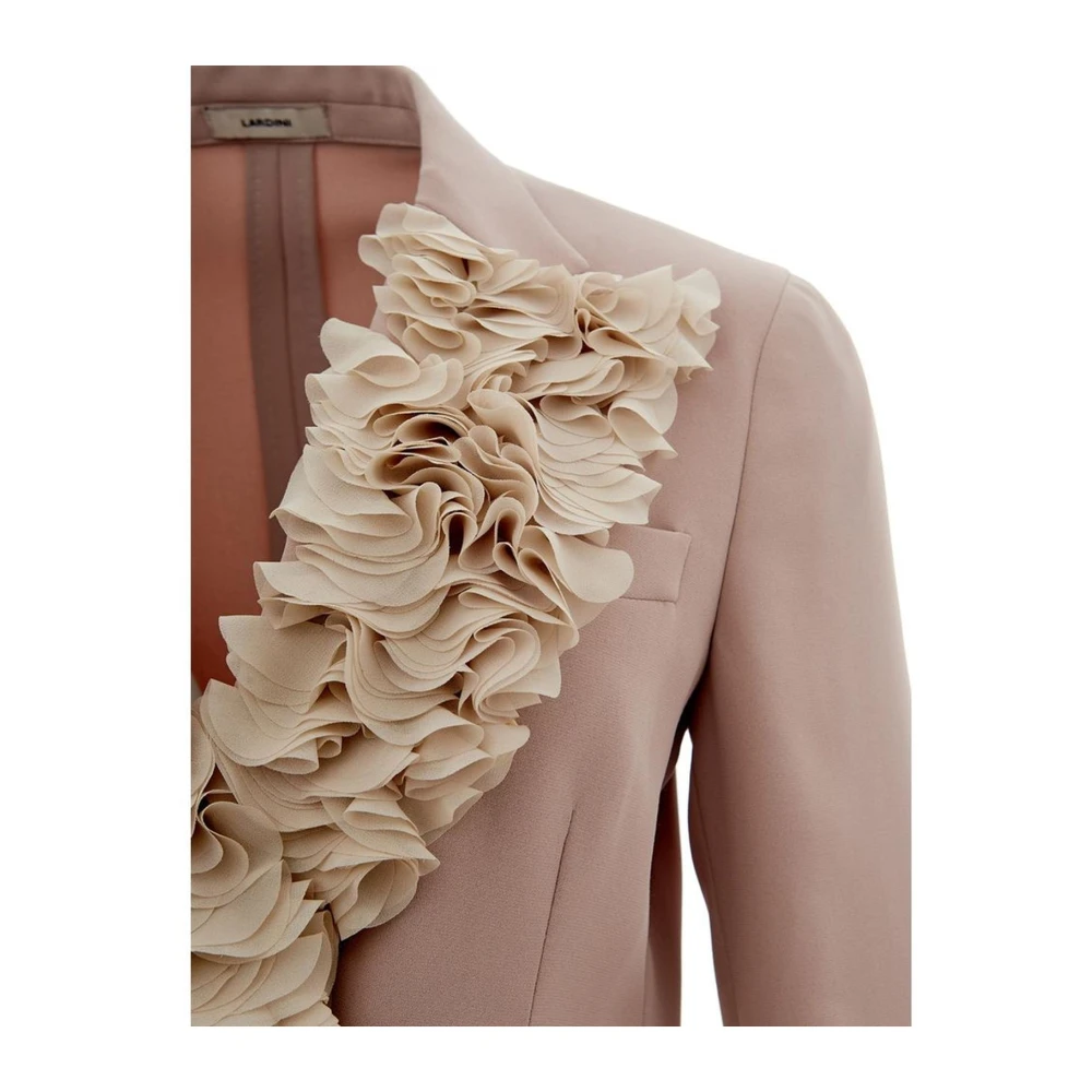 Lardini Grijze Elegant Polyester Jas Vrouwen Pink Dames