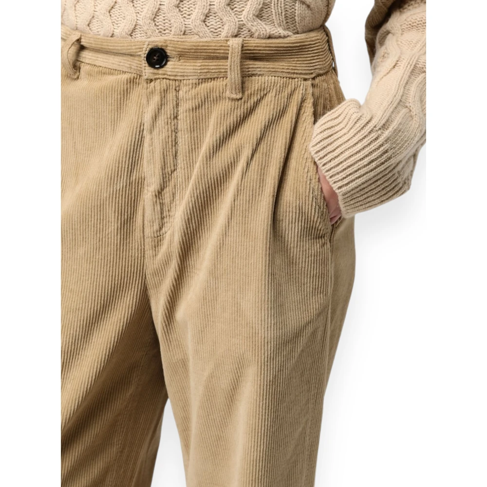 Woolrich Ribfluwelen Broek Beige Dames