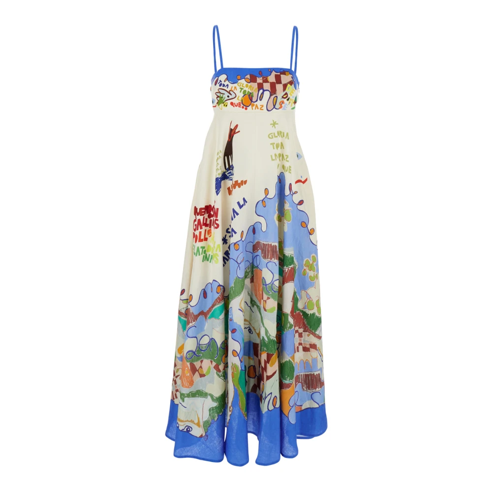 Alemais Multicolor Lange Jurk met Gedrukt Motief Multicolor Dames