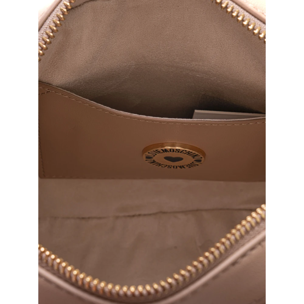 Love Moschino Verstelbare Schouderband Kleine Tas Beige Dames