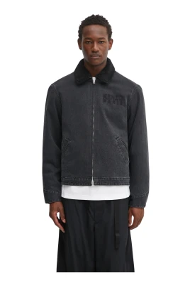 Sherpkrage denimjacka