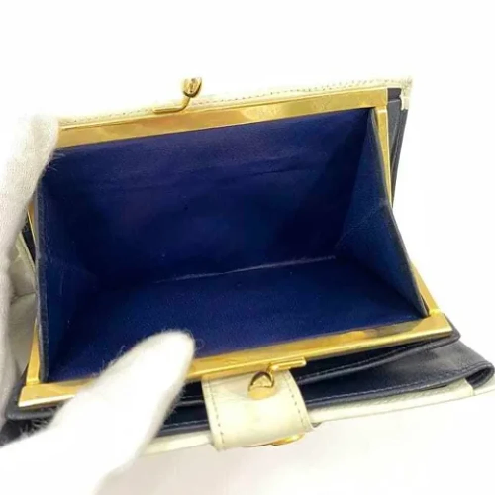 Gucci Vintage Pre-owned Leather wallets White Dames