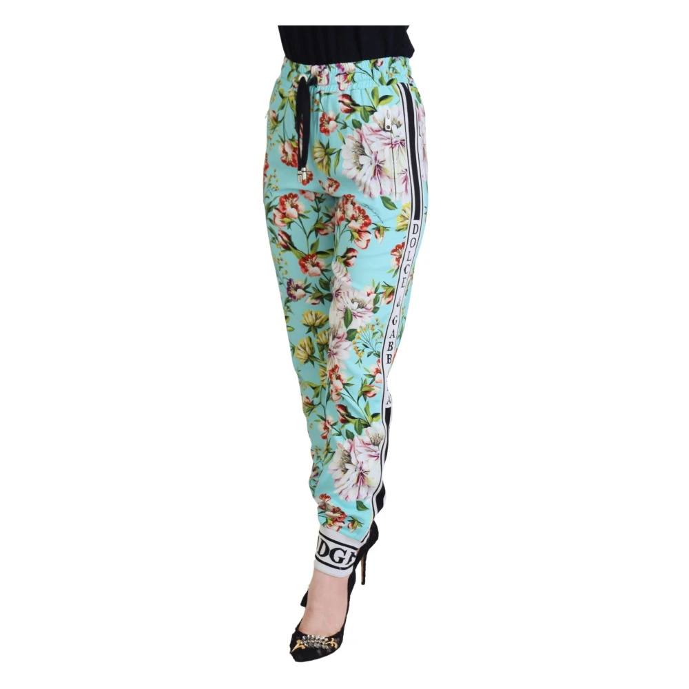 Dolce & Gabbana Elegante Multicolor Viscose Broek Multicolor Dames