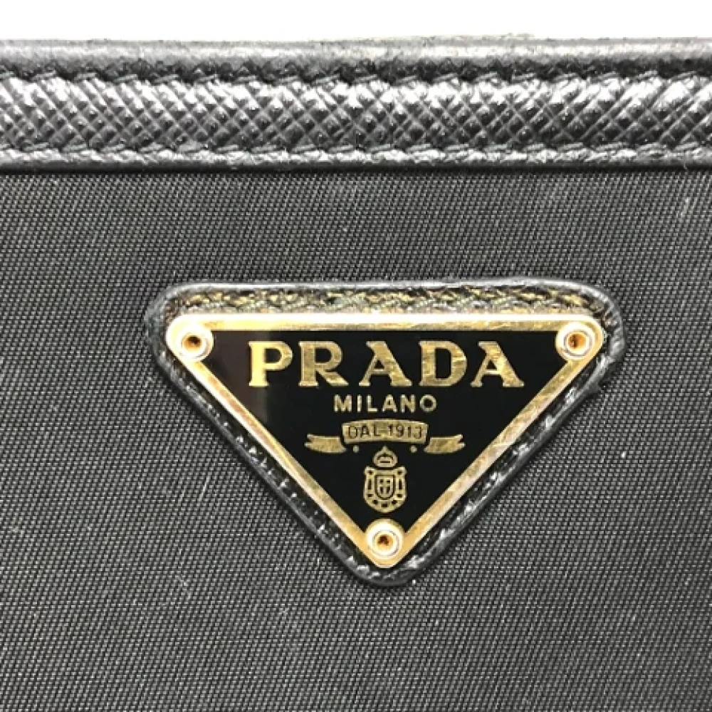 Prada Vintage Pre-owned Leather wallets Black Dames