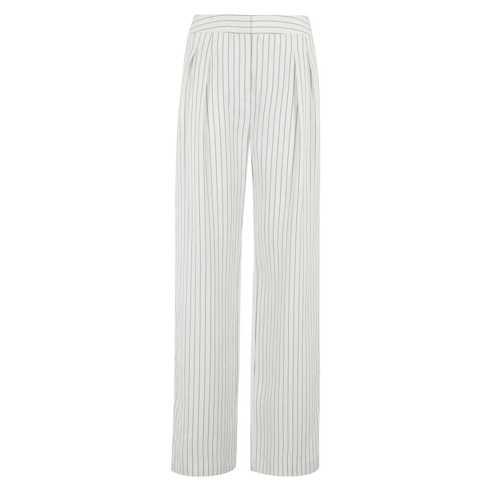 Loulou Studio Getailleerde Rechte Broek White Dames