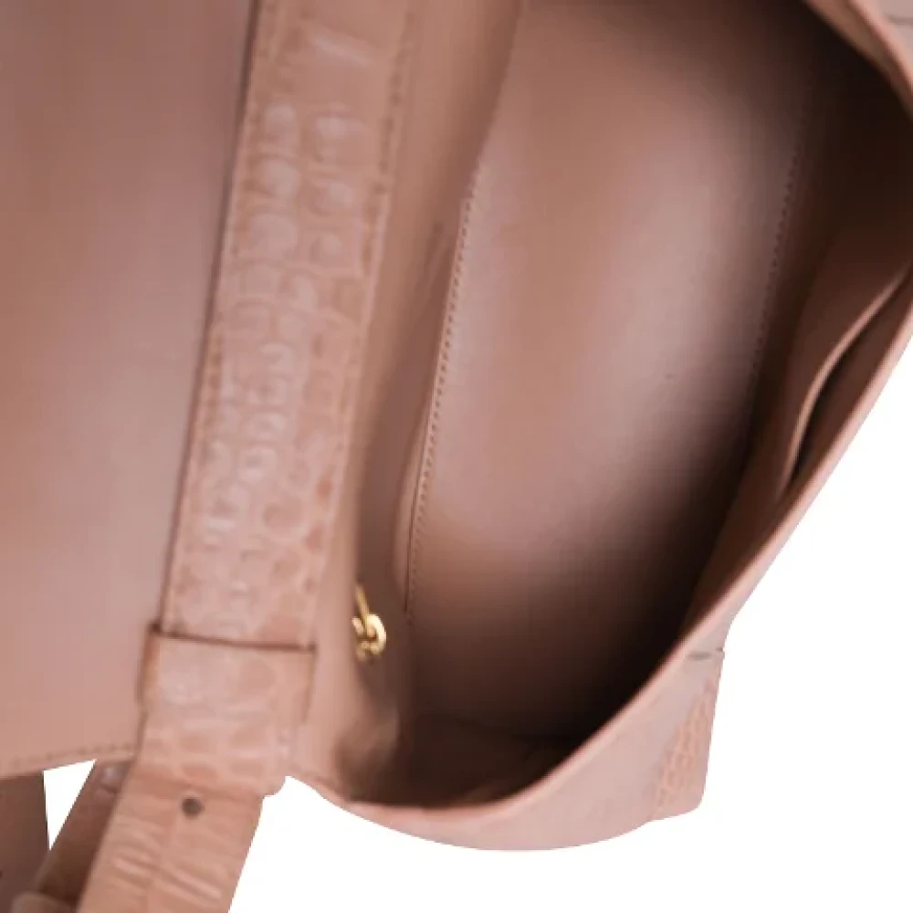 Balenciaga Vintage Pre-owned Leather crossbody-bags Beige Dames