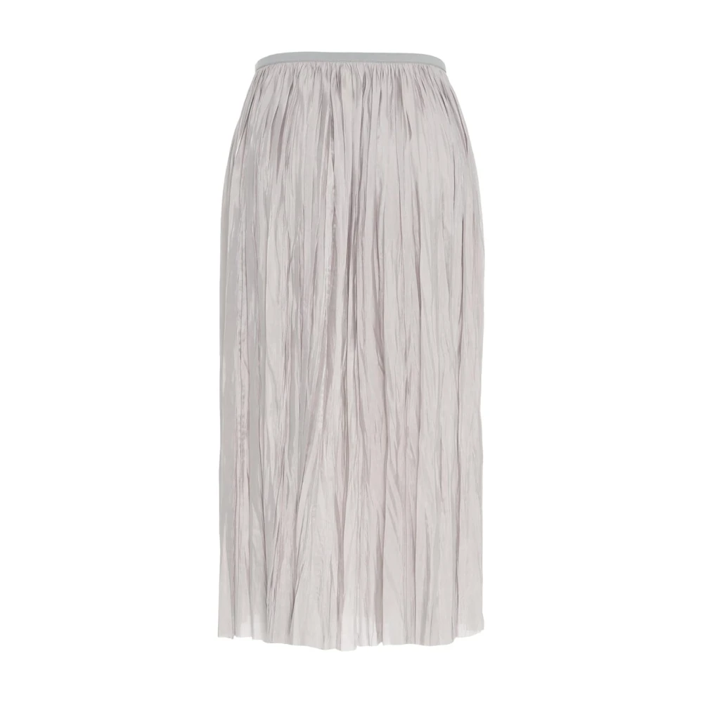 Roberto Collina Grijze Midi Geplooide Rok Gray Dames