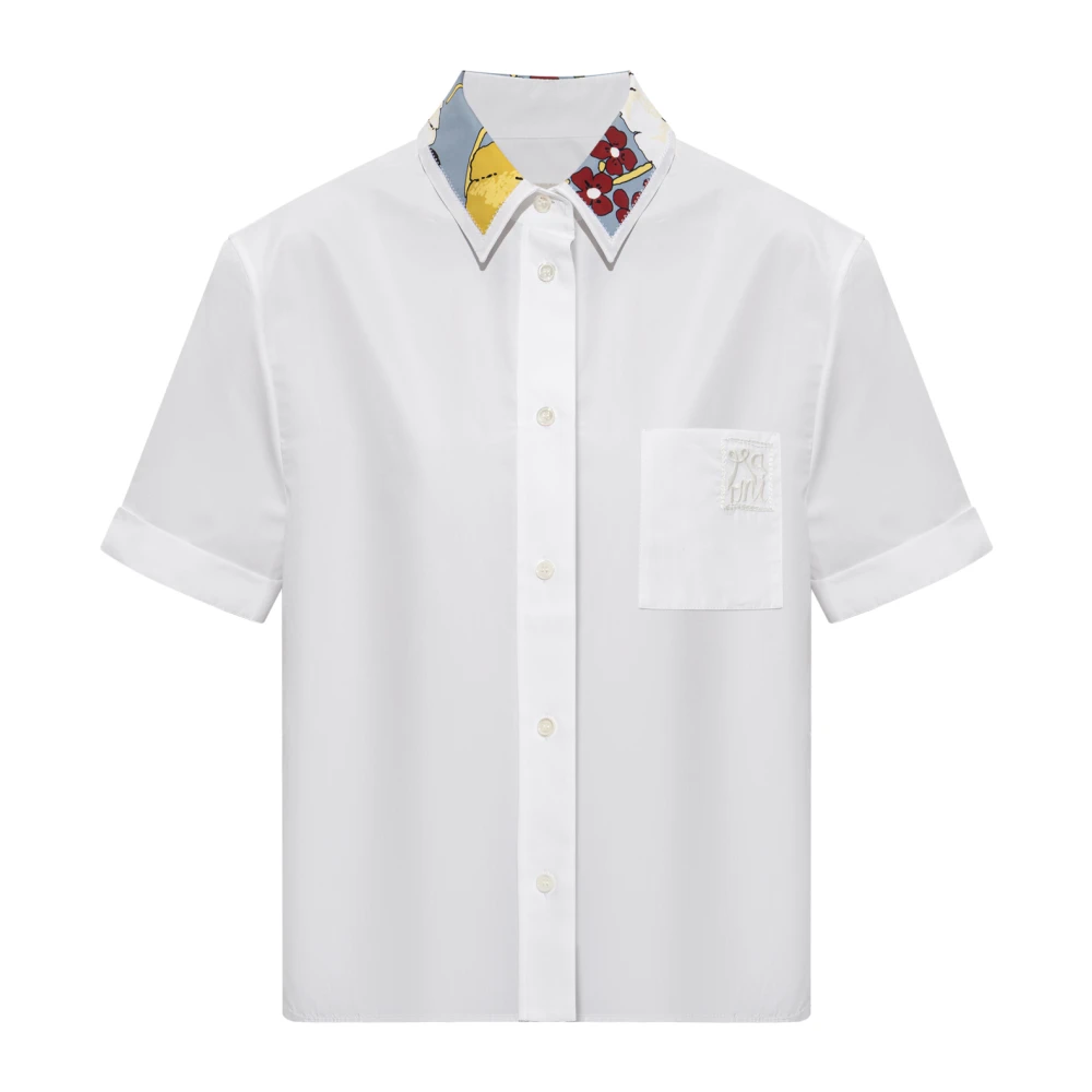 Marni Donna Bianco Camicia A Maniche Corte