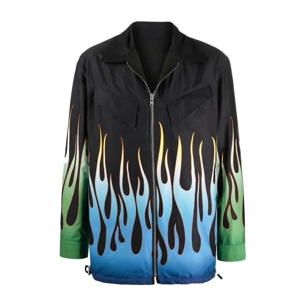 Kenzo Vlamprint Omkeerbare Jas Black Heren