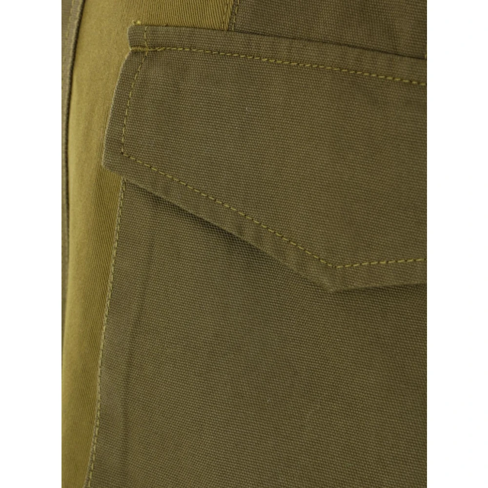 Namacheko Militair Groene Oversized Canvas Jas Green Heren