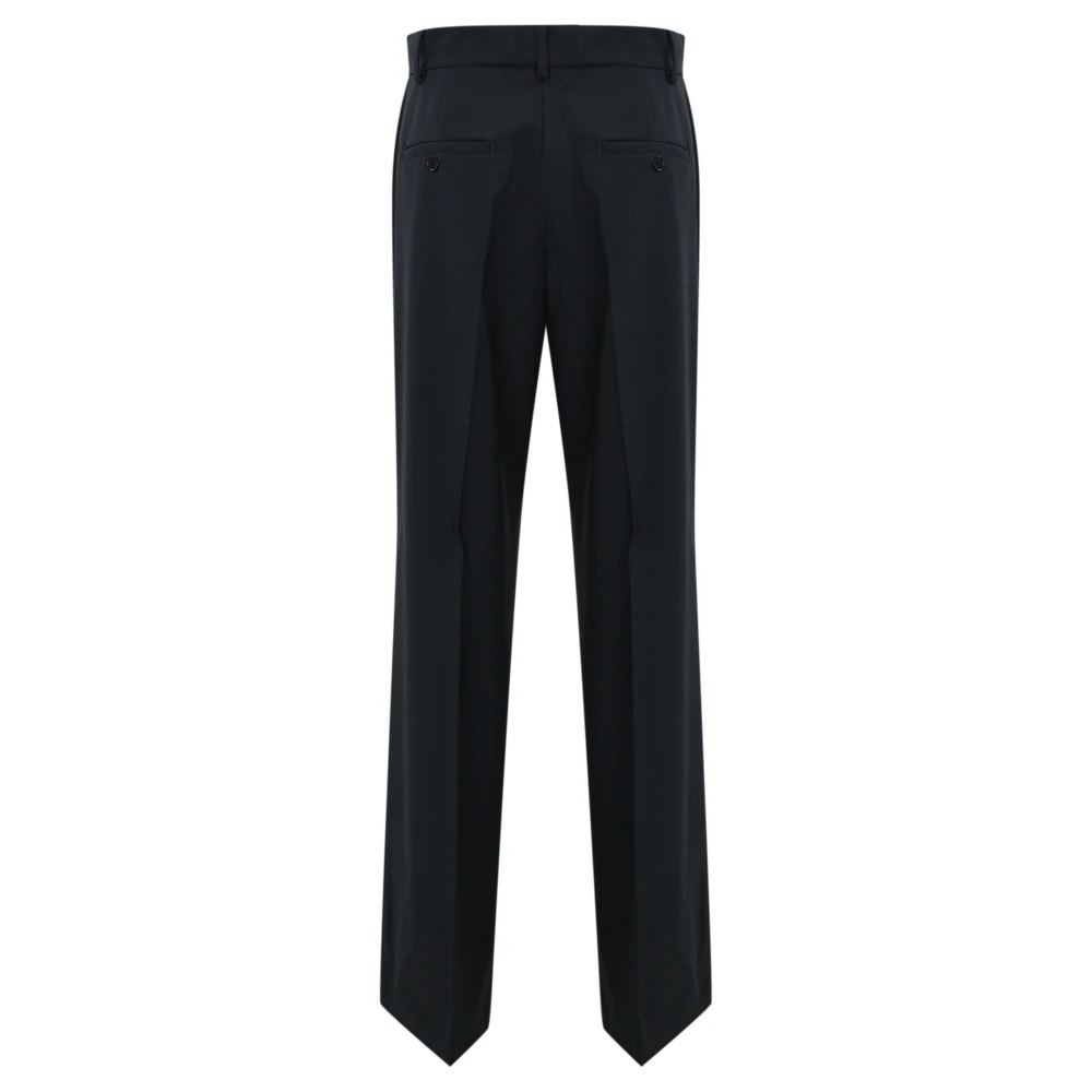 Max Mara Weekend Blauwe wollen broek met wijde pijpen Blue Dames