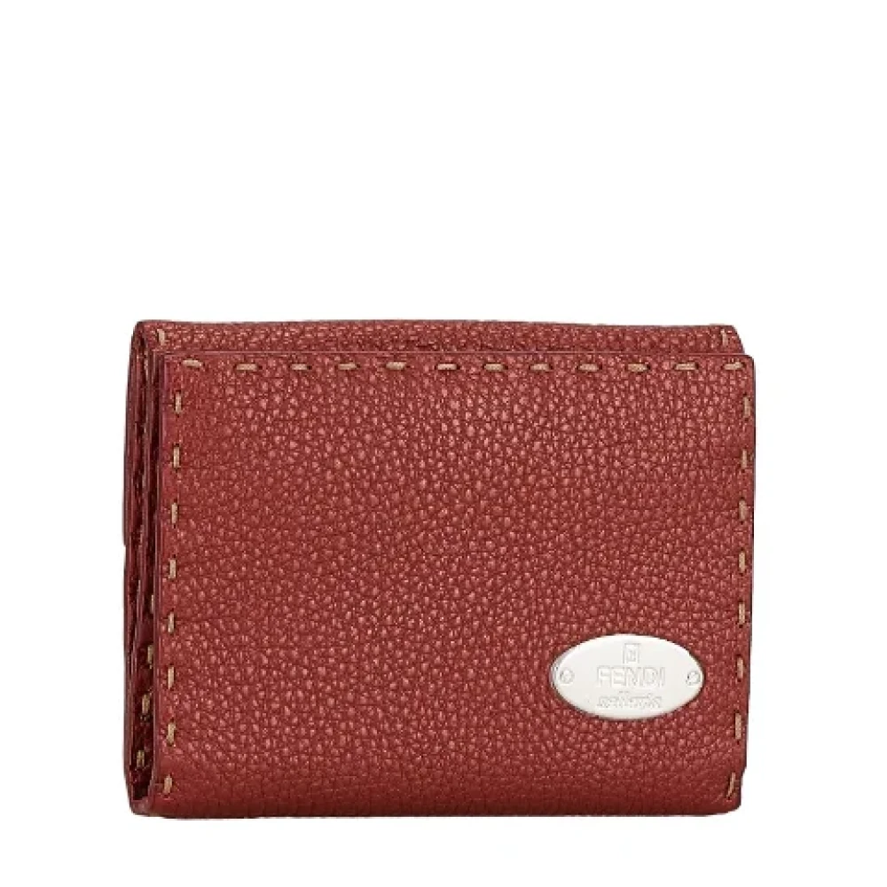 Fendi Vintage Pre-owned Leather wallets Brown Dames