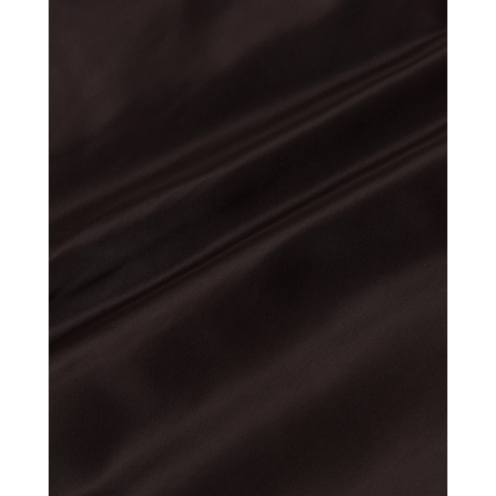 IVY OAK Glanzende Bruine Gevoerde Clutch met Zakken Brown Dames