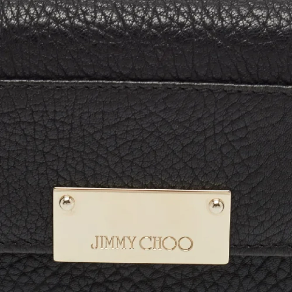 Jimmy Choo Pre-owned Leather clutches Black Dames