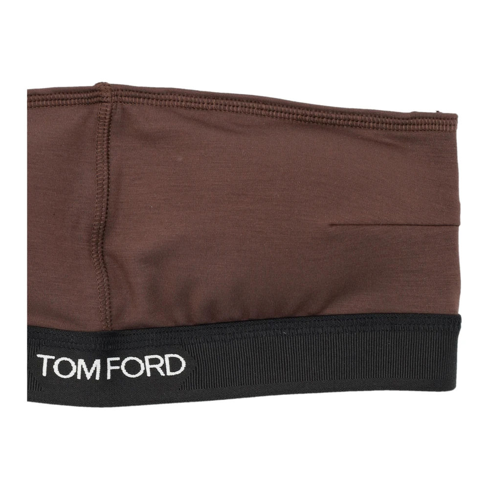 Tom Ford Donkerbruine Modal Bandeau Ondergoed Brown Dames