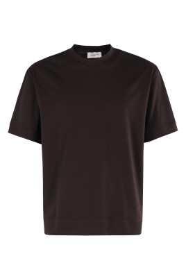 t-shirt-jersey-a-manches-courtes-marron