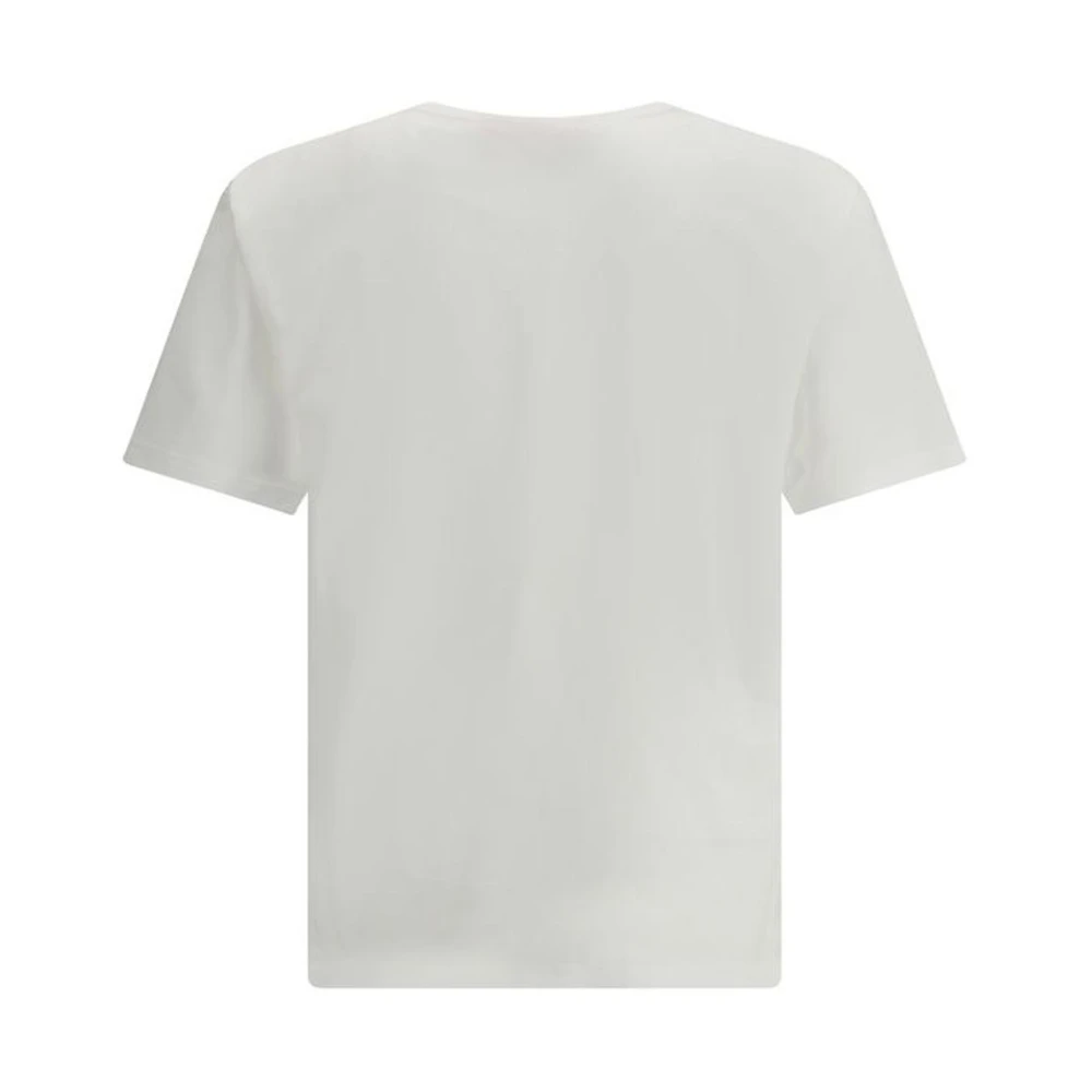 Valentino Iconisch Logo Print Katoenen T-Shirt White Heren