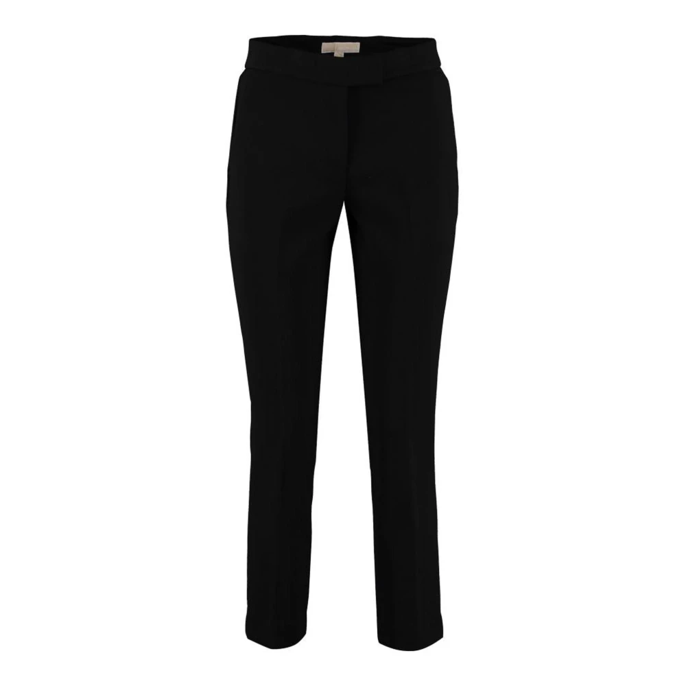 Michael Kors Slim Fit Zwarte Ponte Broek Black Dames