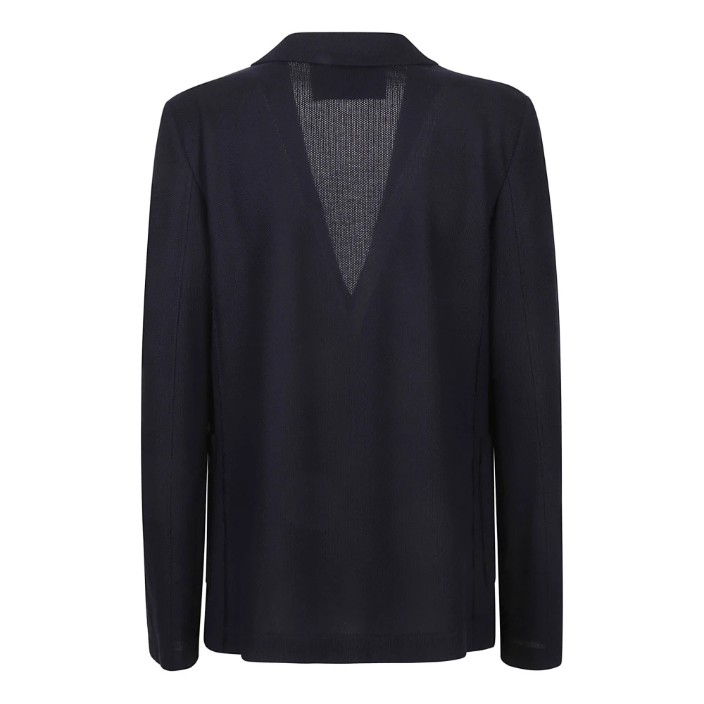 Harris Wharf London Blauw Katoenen Jas Blue Dames