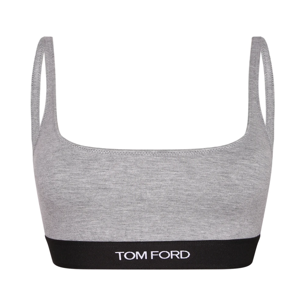 Tom Ford Women's Gray Sleeveless Tops, Xs, Bralette Top
