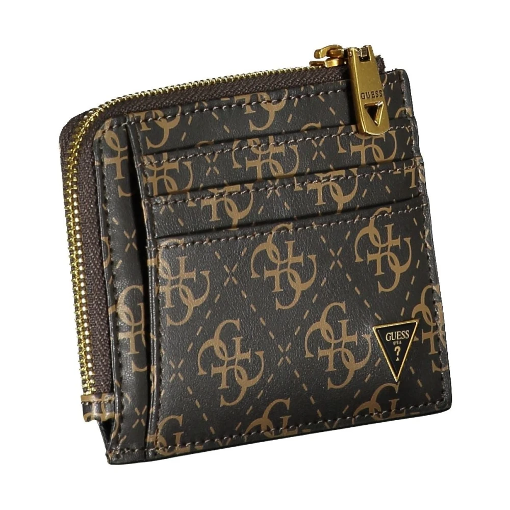 Guess Bruine Herenportemonnee met Ritssluiting Brown Heren