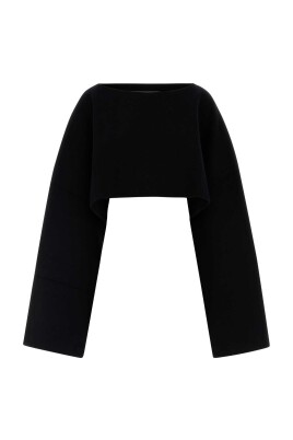 stylish-black-wool-blend-cape