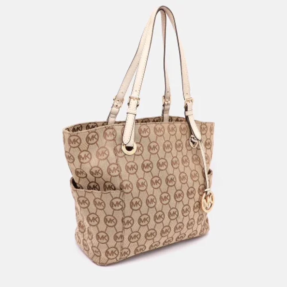 Michael Kors Pre-owned Canvas totes Beige Dames