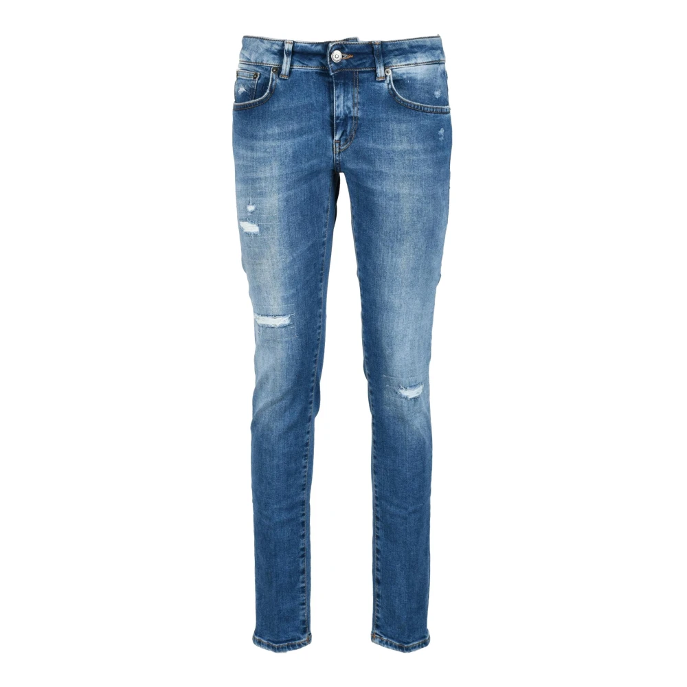 Dondup Gaia Rits Jeans Blue Dames