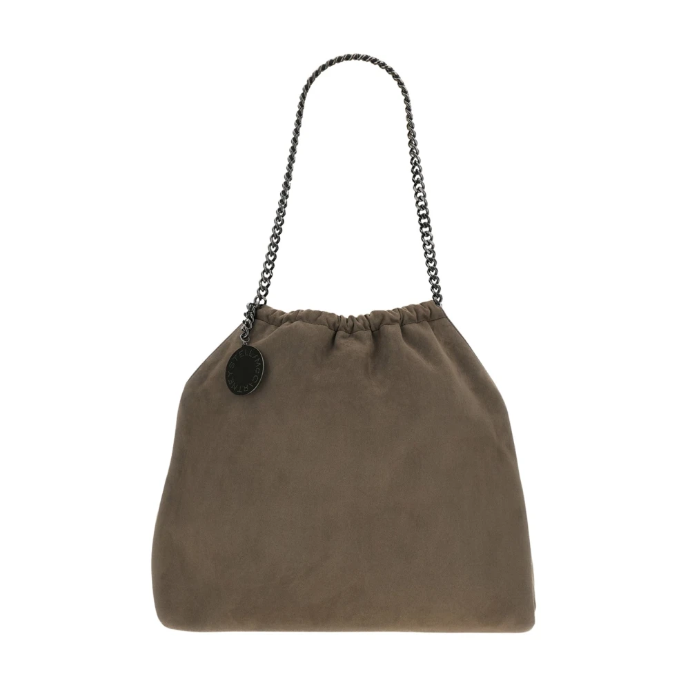 Stella Mccartney Donna Grigio - Borsa A Tracolla Con Coulisse Falabella - Bags - One Size