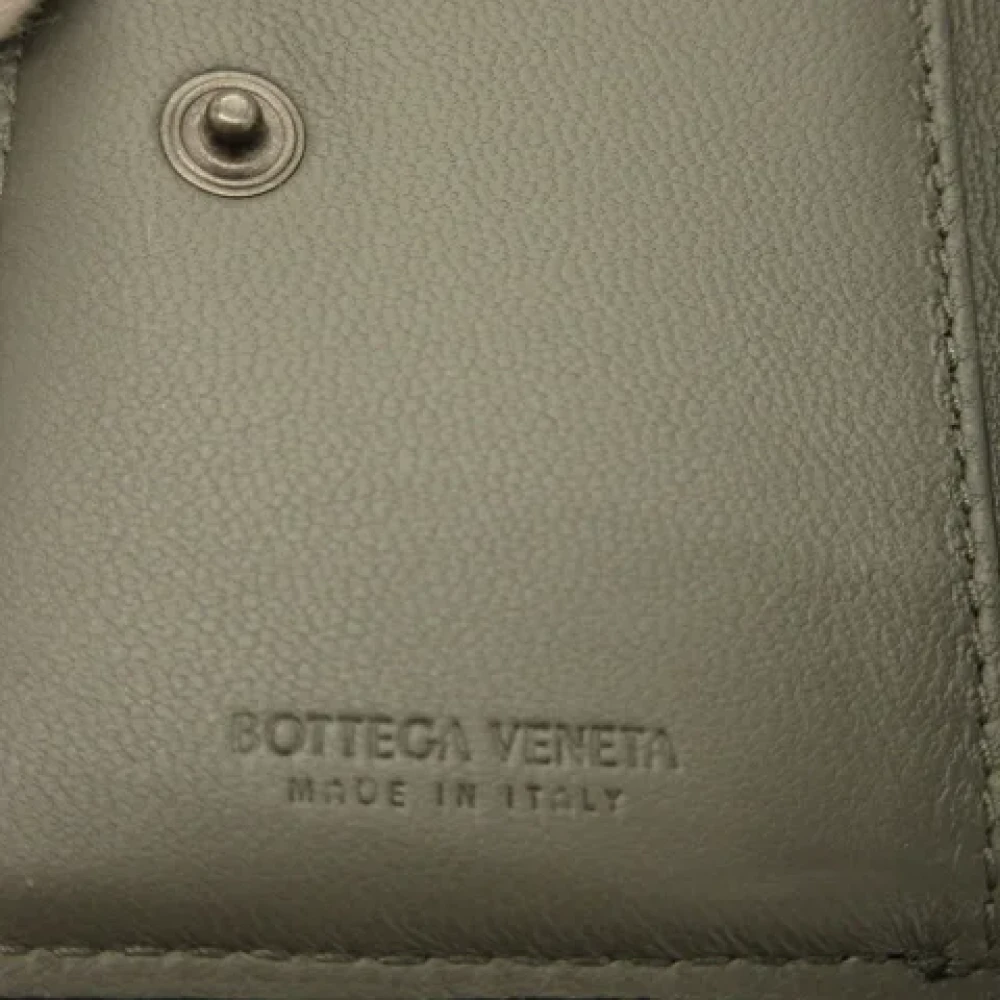 Bottega Veneta Vintage Pre-owned Leather wallets Green Dames