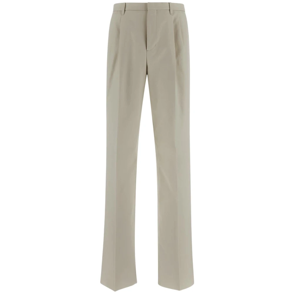 Lardini Wollen Klassieke Broek Beige Heren