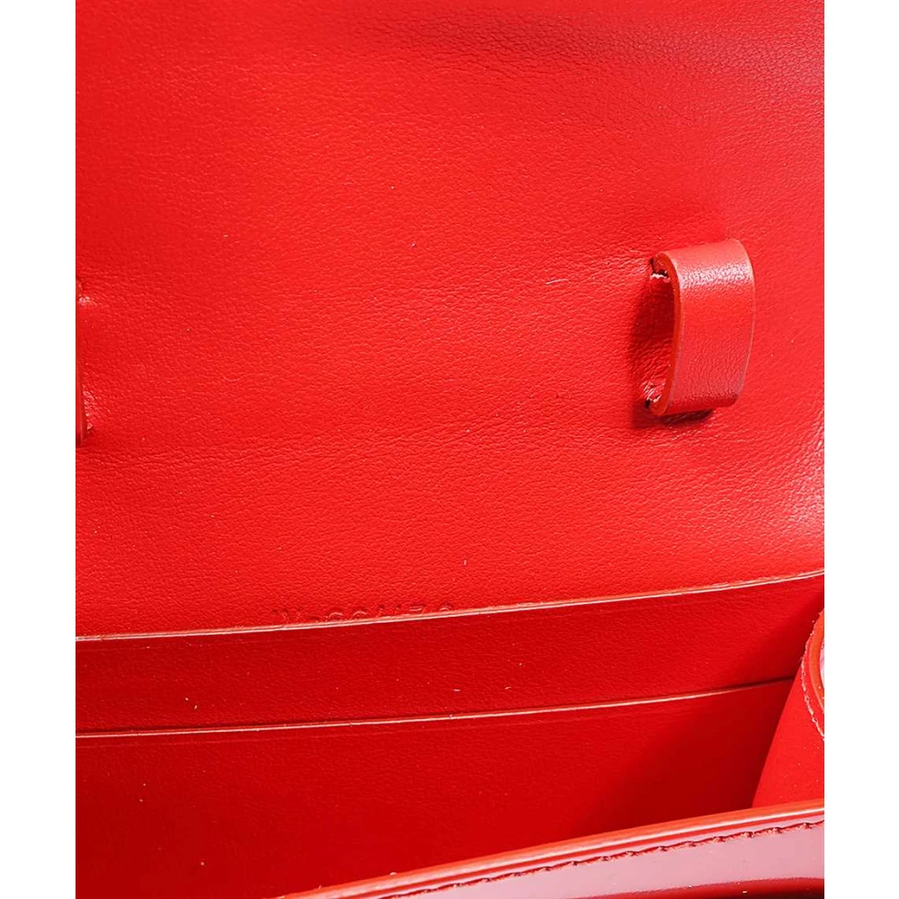 Salvatore Ferragamo Mini Leren Tas met Sluiting Red Heren