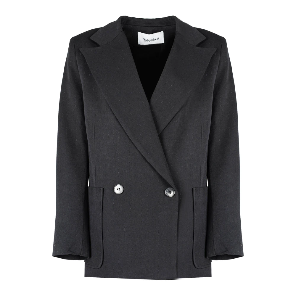 Silvian Heach Donna Nero Giacche, S, New,