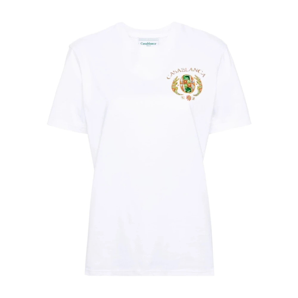 Casablanca Witte T-shirts en Polos White Dames