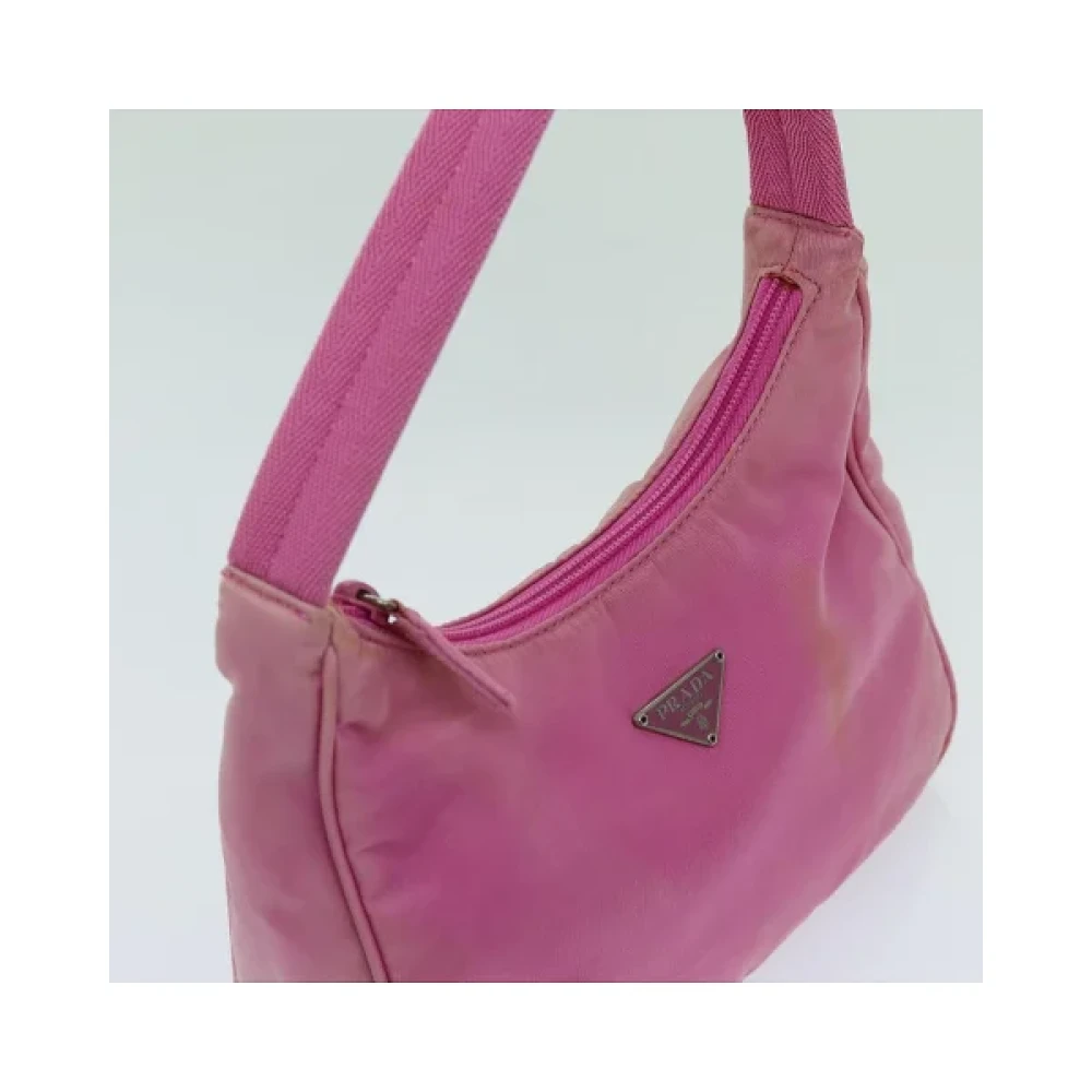Prada Vintage Pre-owned Nylon prada-bags Pink Dames