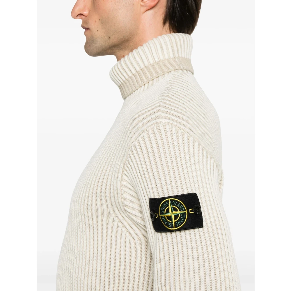 Stone Island Stijlvolle Gebreide Trui Beige Heren